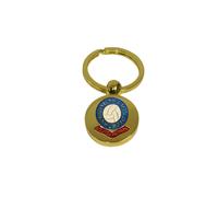 Oldham Athletic football club gold disc keyring