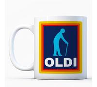 Oldi Man Mug-A Novelty Old Large Mug with Heavy Duty Handle, Dino Coated and Sublimation Ceramic, Perfect for Birthdays, Christmas, and Other Celebrations as a Funny Gift for Dad and Grandad
