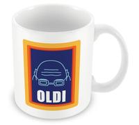 Oldi Mug - Funny Gift for Old Men and Old Women - Novelty Ceramic Coffee Mug, Joke Present for Dad, Him, Husband, Oldy Friend - Oldie Man Gift, 11oz