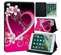 Oldimage Printed FINDING CASE Fit Apple iPad Mini 4/5 Tablet - Printed PU Flip Leather Smart Lightweight Shell Stand Cover Case for iPad Mini 4 Mini 5 (love heart)