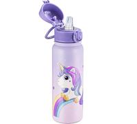 OLDLEY 20 Oz Insulated Stainless Steel Water Bottle for Kids, with Straws Leak-Proof, Kids Water Bottles for School Boys Girls,Magic Unicorns