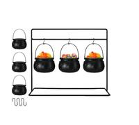 Oldmoom Halloween Witch Cauldron | Kids Candy Bowl Bucket - Halloween Decoration Witches Cauldron for Yard Decorations, Candy Holder Bucket