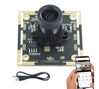 Oldmoom HD Webcam Board | Camera Module Web Camera - USB 2.0 Webcam, Wide Angle Industrial Camera, HD 720P USB Camera, Face Recognition Security Camera