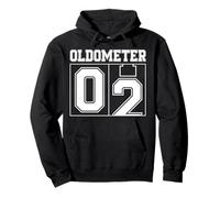 Oldometer 1-2 2nd Birthday Sport Text 2 Year Old Pullover Hoodie