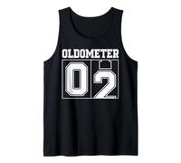Oldometer 1-2 2nd Birthday Sport Text 2 Year Old Tank Top