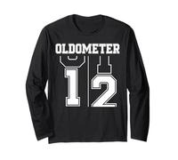 Oldometer 11-12 12th Birthday Sport Text 12 Year Old Long Sleeve T-Shirt