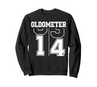 Oldometer 13-14 14th Birthday Sport Text 14 Year Old Sweatshirt