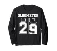 Oldometer 28-29 29th Birthday Sport Text 29 Year Old Long Sleeve T-Shirt