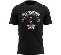 Oldometer 30th Birthday Mens T Shirt Funny Speedometer Tee 10950 Days Old Top, L, Black
