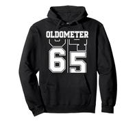 Oldometer 64-65 65th Birthday Sport Text 65 Year Old Pullover Hoodie