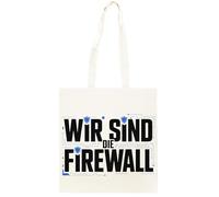 Oldrytee Wir Sind Die Firewall Beige Unisex-Einkaufstasche aus Baumwolle Shopping Beige Totebag