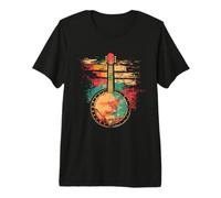 Oldschool Banjo Stringed Instrument Premium T-Shirt