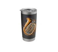 Oldschool Tuba Brass Player Stainless Steel Insulated Tumbler