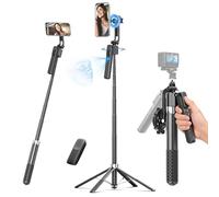 Oldshark 71" Auto Face Tracking Tripod, 1-Sec Quick Setup Magnetic Tripod for iPhone, No App Needed 360° Rotating Phone & Camera Tripod, Content Creator Essentials for TikTok YouTube