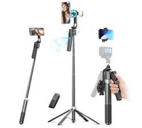 Oldshark 71" Auto Face Tracking Tripod Detachable Light, 1-Sec Quick Setup Magnetic Tripod for iPhone, No App Needed 360° Rotating Phone & Camera Tripod, Content Creator Essentials for TikTok YouTube