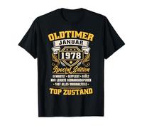 Oldtimer Fertigung January 1978 Funny Birthday Gift T-Shirt