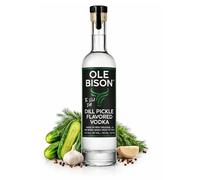 Ole Bison Dill Pickle Flavoured Vodka | 75cl | 40% ABV | Premium American Craft Vodka | 5 Times Distilled Corn Vodka | Perfect for Bloody Mary Cocktails & Pickleback Shots