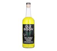 Ole Bison Dill Pickle Flavoured Vodka | 75cl | 40% ABV | Premium American Craft Vodka | 5 Times Distilled Corn Vodka | Perfect for Bloody Mary Cocktails & Pickleback Shots