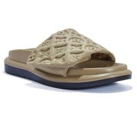 ole london LADIES WOMENS SUMMER FLATFORM STRAP SIDERS FASHION SIP ON SANDALS A KHAKI 5