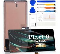 OLED for Google Pixel 6 LCD Display for Google Pixel 6 Screen Replacement for GB7N6, G9S9B16, G9S9B, GR1YH Touch Screen Display Assembly Repair Kits With Frame(Black)