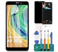 OLED For Samsung Galaxy A9 2018 LCD Display For Samsung A9 Star Pro Screen Replacement For Samsung A9s Touch SM-A920F Digitizer Kits (Black,With Frame)
