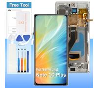 OLED for Samsung Galaxy Note 10 Plus/Note 10 Plus 5G Screen Replacement SM-N975 SM-N976 6.8" LCD Display Touch Digitizer Assembly with Tools(Sliver with Frame)