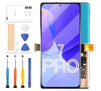 OLED LCD Screen for Google Pixel 7 Pro 5G Display with Bracket for Pixel 7 Pro GP4BC GE2AE GFE4J LCD Display Touch Screen Digitizr Assembly Repair Kit(6.7" Black, Not for Pixel 7/7A)