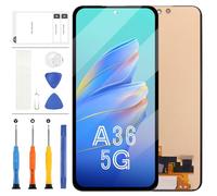 OLED LCD Screen for Samsung Galaxy A36,Screen Replacement for Samsung Galaxy A36 5G A336 A366B SM-A366B SM-A366E LCD Display Digitizer Touch Assembly Repair Kit(6.7" Black,with Fingerprint)