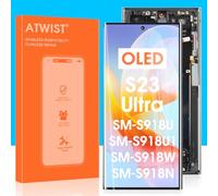 OLED Screen for Samsung Galaxy S23 Ultra LCD Display - for Galaxy S23 Ultra LCD Touch Screen Digitizer Glass Panel Assembly with Frame SM-S918 SM-S918B (EU Version)