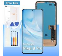 OLED Screen Replacement for Google Pixel 8 Pro 6.7“ GC3VE, G1MNW LCD Display Touch Digitizer Glass Assembly - Black with Frame - Tools(Not for Pixel 8/Pixel 8A)