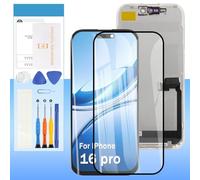 OLED Screen Replacement for iPhone 16 Pro A3293, A3083, A3292, A3294 LCD Display 6.3" 3D Touch Screen FHD COF Digitizer Assembly Repair Part -Tools -Waterproof [Face ID,Not Incell/TFT/LCD]