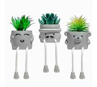OLEEK Small Fake Plant Office Desk Decor - Desk Plants for Office Decorations for Work - Decorative Plants Decor - Funny Office Decor for Women - Fake Succulents Plants Artificial Home Decor Shelf
