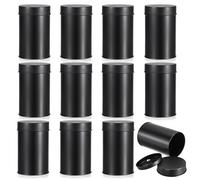 OLegei 12 Pack Loose Leaf Tea Tin Container Metal Nut Storage Jars 16oz Airtight Kitchen Storage Canisters Spice Containers storage Jars, Food Storage Container Tin for Tea, Coffee Been, Sugar
