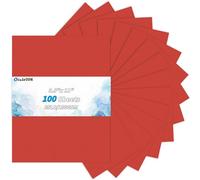 Oleitodh Red Cardstock Paper 8.5 x 11 Bulk - 180g Assorted Color Card Stock Sheets for Crafts, Card Making, Printing & Classroom - Heavyweight Construction Paper Replacement for DIY Projects