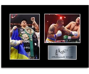 Oleksandr Usyk Boxing World Champion A4 Printed Signed Poster Photo Display Mount Gift For Boxing Fans