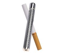 OLELY Mini Cigarette Lighter Portable Can be placed in a cigarette case ,Butane Refillable Lighter Fire Starter with Back-up Flints Gifts for Men Women Lady (Color : A)