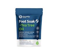 Olenphogy Tea Tree Oil Foot Bath with Epsom Salts - For Smelly Feet, Softens Calluses, Cracked Heel Care, Toenail Repair - Epsom Salt for Soaking for Pain, Pedicure Foot Bath for Women