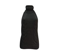 Olens Japan Art Turtleneck Sleeveless Open Back Pullover Anime Cosplay, Black, One Size