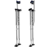 Olenyer 48"-64" Drywall Stilts for Adults Height Adjustable Aluminum Work Stilts with Protective Knee Pads for Sheetrock Drop Ceiling Painting Painter High Shrub Trimming and Exterior Wall Painting