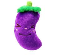 OLEOJH Plush Toys for Dogs, Sound-Making Fruit and Animal Toys, Pet Supplies, Suitable for Small and Medium-Sized Dogs-Eggplant