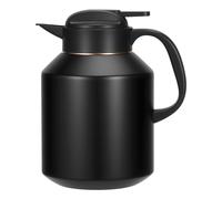 Olerd 2L Thermal Coffee Carafe, Stainless Steel Insulated Jug, Double-Walled Vacuum Coffee Pot for Coffee, Tea, Water (Black)