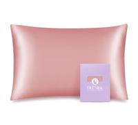 OLESILK 100% Mulbery Silk Pillowcase with Hidden Zipper for Hair and Skin Beauty,Both Sides 19mm Charmeuse Gift Box - Coral Pink, Toddler