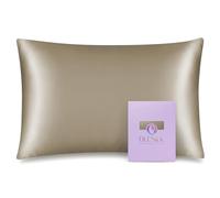 OleSilk 100% Mulbery Silk Pillowcase with Hidden Zipper for Hair and Skin Beauty,Both Sides 19mm Charmeuse Gift Box - Taupe, Toddler