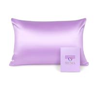 OLESILK 100% Silk Pillowcase for Hair and Skin, Both Sides 16 Momme Real Natural Mulberry Silk, with Hidden Zipper and Gift Box, 1pc, Lavender, 50x75cm