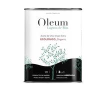 OLEUM LAGUNA | Organic Extra Virgin Olive Oil Coupage Arbequina and Cornicabra Varieties - Can of 3l