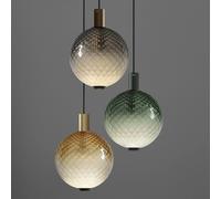 OLEV LED pendant BEAM STICK NUANCE BALLOTON, green Ø 35 cm 927