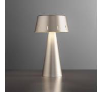 OLEV Makà LED table lamp with rechargeable battery, titanium