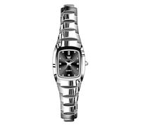 OLEVS Ladies Watches Silver Slim Thin Tungsten Steel Bracelet Analog Quartz Watch for Women Luxury Diamond Black Square Dial Dress Watches for Women Casual Elegant Waterproof Womens Watch
