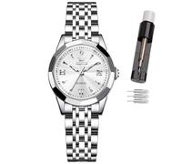 OLEVS Womens Watch, Wrist Diamond Dial Ladies Quartz Watch,Stainless Steel Fashion Noctilucent Waterproof Analog Watch for Women,Romantic Gift for Girlfriend (9998- Ben Bai Face)