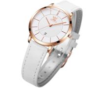 OLEVS Women's Watches for Ladies Female Wrist Watch Leather Band Waterproof Thin Minimalist Casual Simple Dress Quartz Analog with Date Calendar